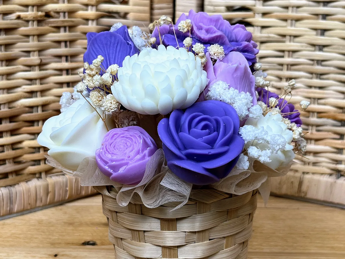 Bouquet pequeño morado